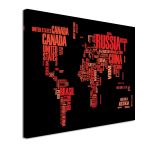 Canvas print Colorful world with words