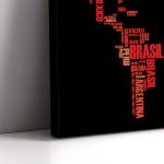 Canvas print Colorful world with words