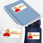 Αυτοκόλλητη σχολική ετικέτα, Από φωτογραφία σε σκίτσο