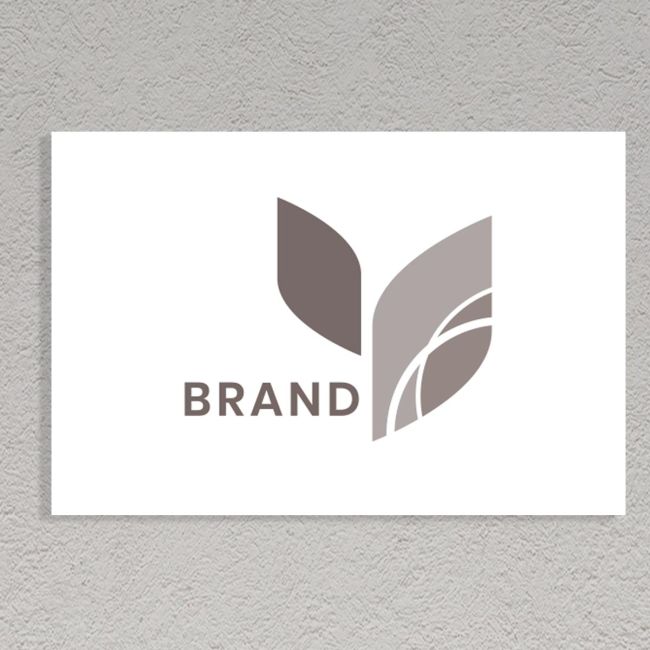 Plexiglass πινακίδα, Custom logo