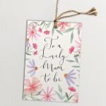 Paper tags, baby shower "Mum to be" Art1