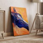 Πίνακας σε καμβά Άλογο Horse (art Ι) Καμβάς τελαρωμένος Όψη 4