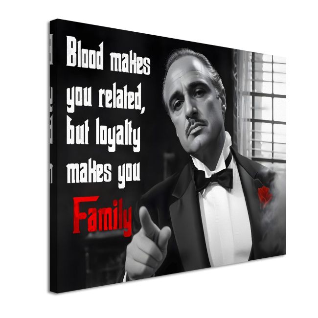 Canvas print  Blood and family. The godfather theme Framed canvas View 4