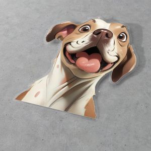 Αυτοκόλλητα αυτοκινήτου"Αστεία σκυλιά",American Pit Bull Terrier 2