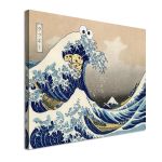 Canvas print The great cookie wave reart (original Hokusai) Framed canvas View 5