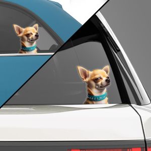 Funny car sticker, Chihuahua