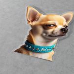Funny car sticker, Chihuahua