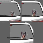 Funny car sticker, French Bulldog