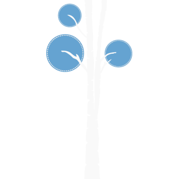 Wall stickers tree, Design tree,  white - light blue 2