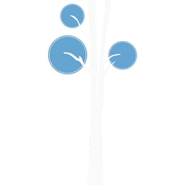 Wall stickers tree, Design tree,  white - light blue