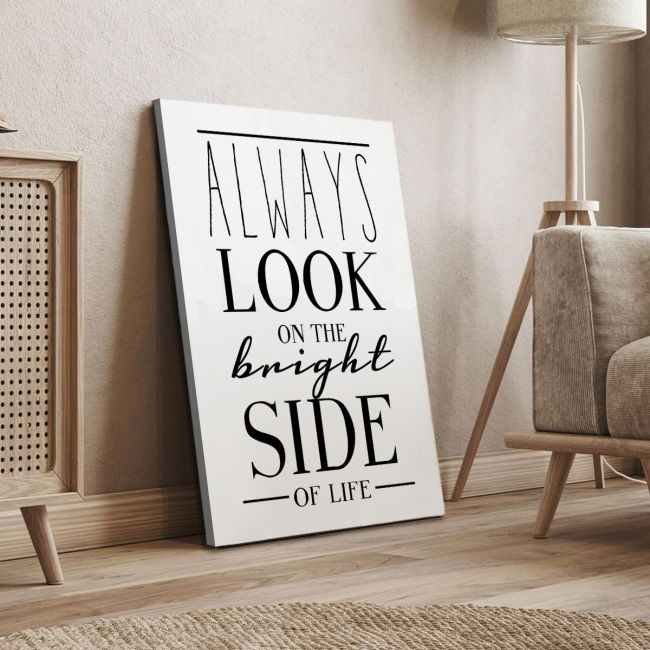 Canvas print Always look on the bright side of life Framed canvas View 4