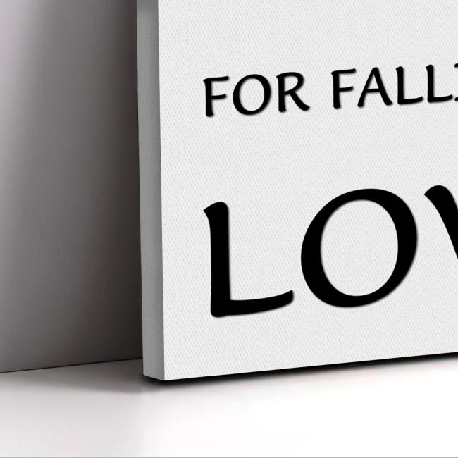 Πίνακας σε καμβά You can't blame gravity for falling in love Καμβάς τελαρωμένος Όψη 5