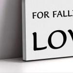 Canvas print You can't blame gravity for falling in love Framed canvas View 5