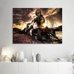 Canvas print Steampunk train Framed canvas View 2