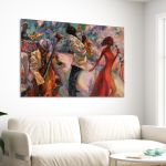 Canvas print Jazz band close up