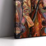 Canvas print Jazz band close up