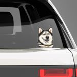 Funny car sticker, Husky