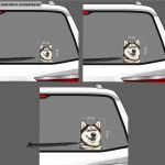 Funny car sticker, Husky