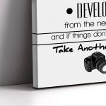 Πίνακας σε καμβά Life is like a camera Καμβάς τελαρωμένος Όψη 5