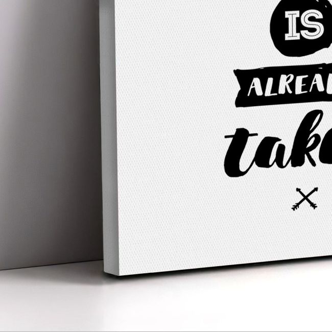 Πίνακας σε καμβά Be yourself every one else is taken Καμβάς τελαρωμένος Όψη 5