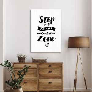 Canvas print Step out of the comfort zone Framed canvas View 1 2