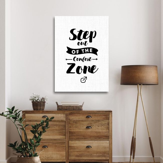 Canvas print Step out of the comfort zone Framed canvas View 2