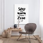 Canvas print Step out of the comfort zone Framed canvas View 3