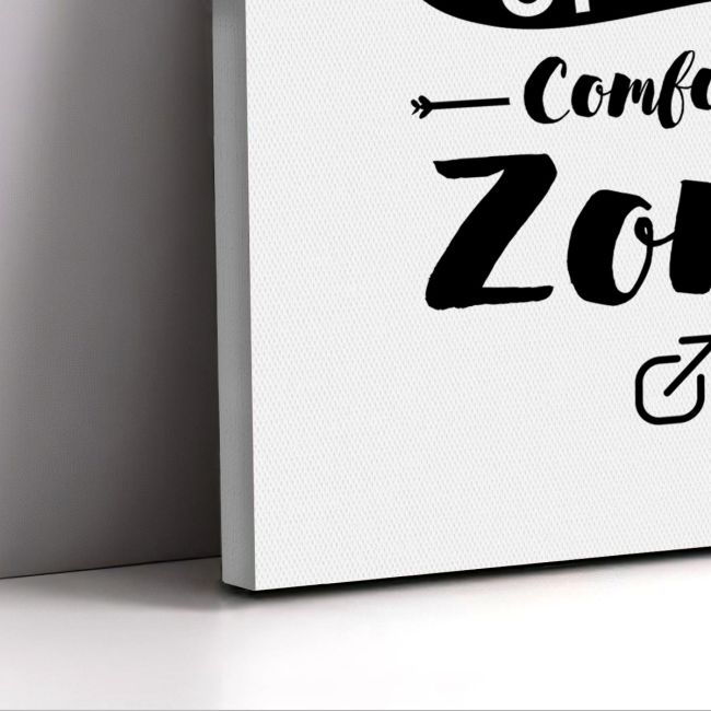 Canvas print Step out of the comfort zone Framed canvas View 5