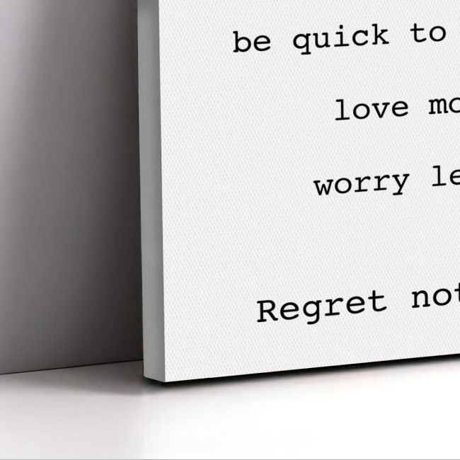Canvas print Regret nothing Framed canvas View 5
