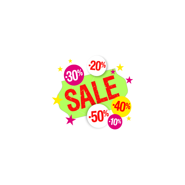 Sales stickers set 19a