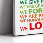 Canvas print In this home multicolour Framed canvas View 21