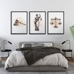 Δικαιοσύνη art 1, αφίσα, κάδρο τρίπτυχο