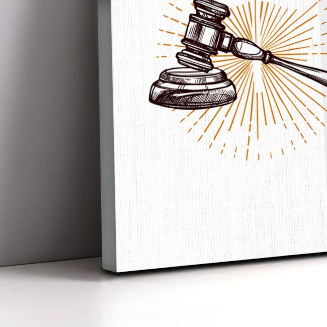 Justice themed art poster , 3 panels