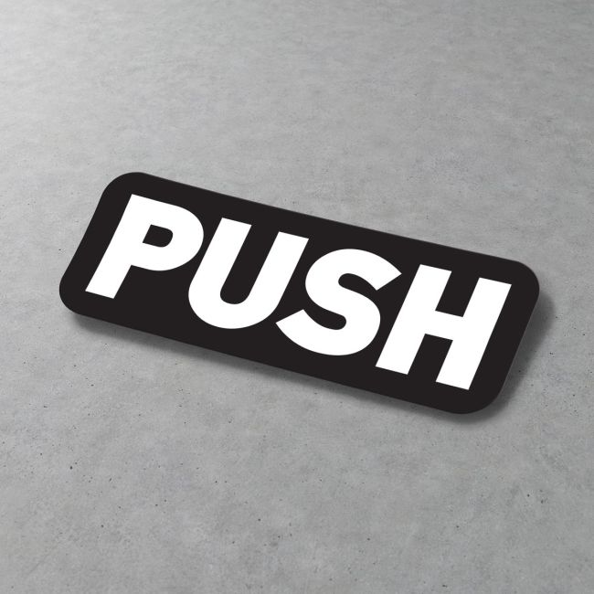 Αυτοκόλλητο Πόρτας Push