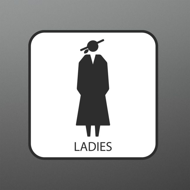 Window sticker Door Push