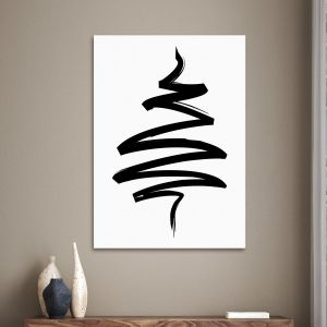 Πίνακας σε καμβά Tree abstract Καμβάς τελαρωμένος Όψη 1