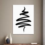 Canvas print Tree abstract multicolor Framed canvas View 1