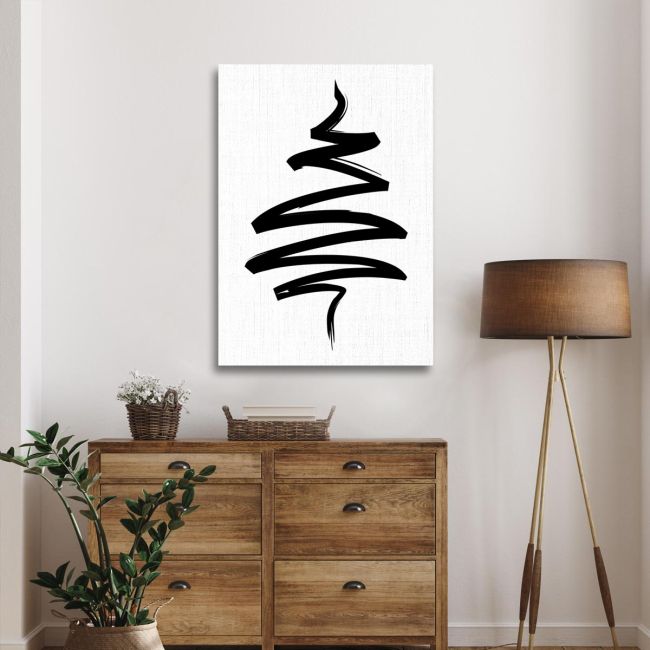 Canvas print Tree abstract multicolor Framed canvas View 2