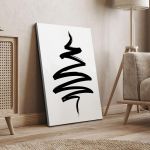 Canvas print Tree abstract multicolor Framed canvas View 4