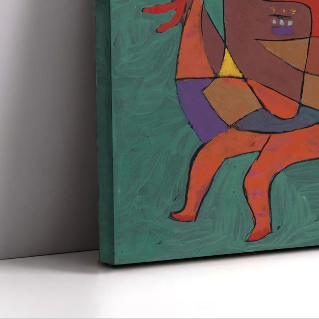 Πίνακας ζωγραφικής Small fire devil Klee P. Καμβάς τελαρωμένος Όψη 5