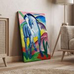 Blue horses Marc Franz Reprint Framed canvas View 4