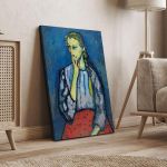 Πίνακας ζωγραφικής Portrait of a girl Alexej von Jawlensky Καμβάς τελαρωμένος Όψη 4