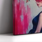 Πίνακας σε καμβά Rose woman Καμβάς τελαρωμένος Όψη 5