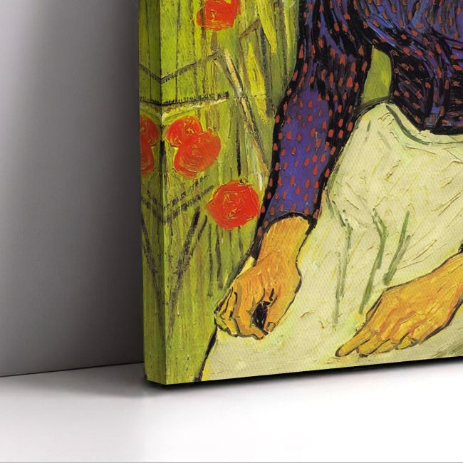 Canvas print Girl in a straw hat Vincent van Gogh Framed canvas View 5