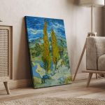 Canvas print Two poplars in the Alpilles Vincent van Gogh Framed canvas View 4