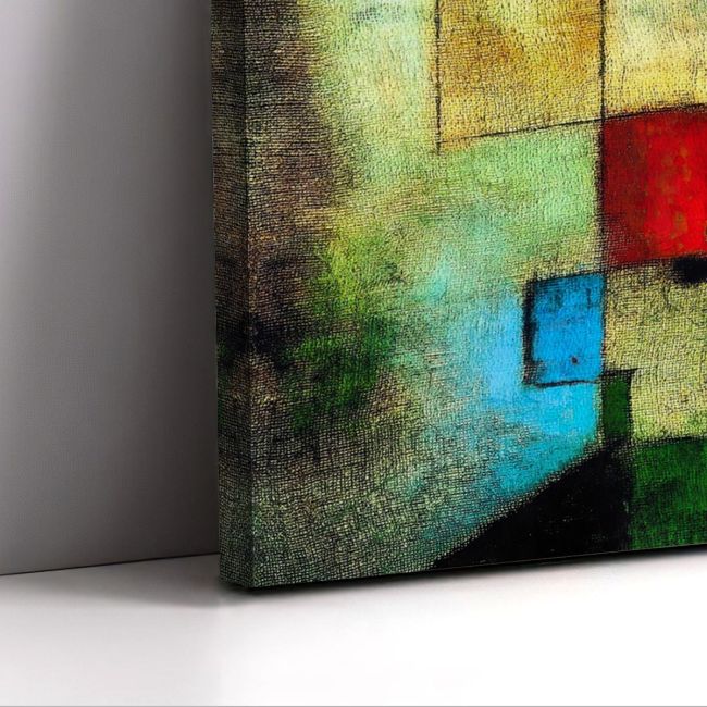 Canvas print Little painting of fir trees Klee P. Framed canvas View 5