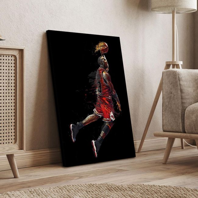 Πίνακας σε καμβά Air Jordan Καμβάς τελαρωμένος Όψη 4