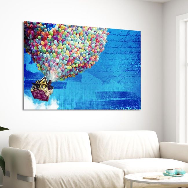 Canvas print Balloon house II Framed canvas View 3