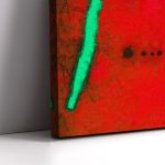 Canvas print Blue II multicolor reart (original by J. Miro)