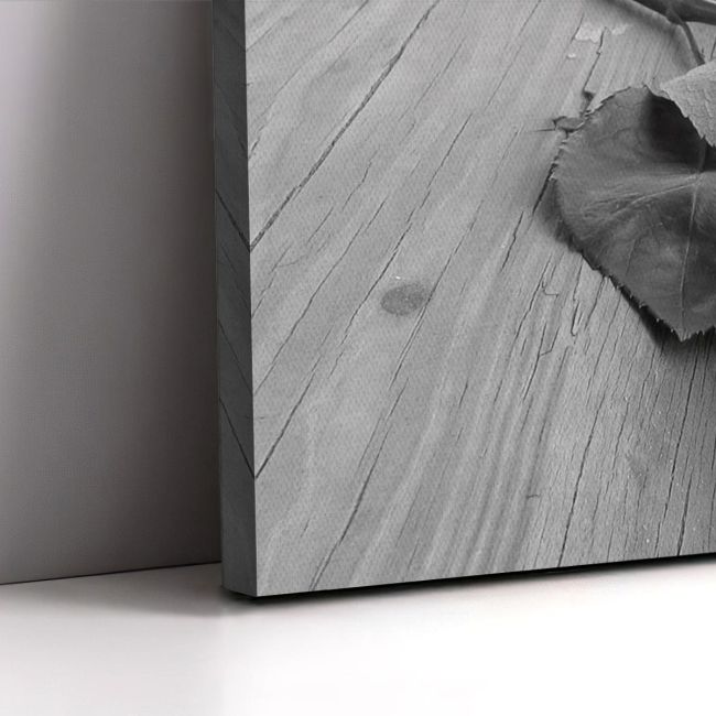 Πίνακας σε καμβά Τριαντάφυλλο, Rose on wood multicolor